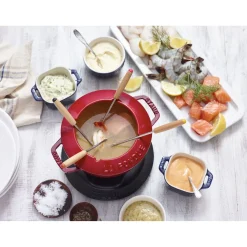 Service à fondue 16 cm, Cerise