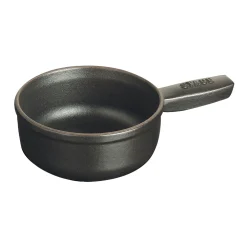 Service à fondue 12 cm, Noir mat