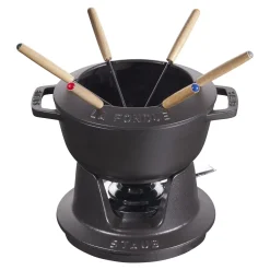 Service à fondue 18 cm, Noir mat