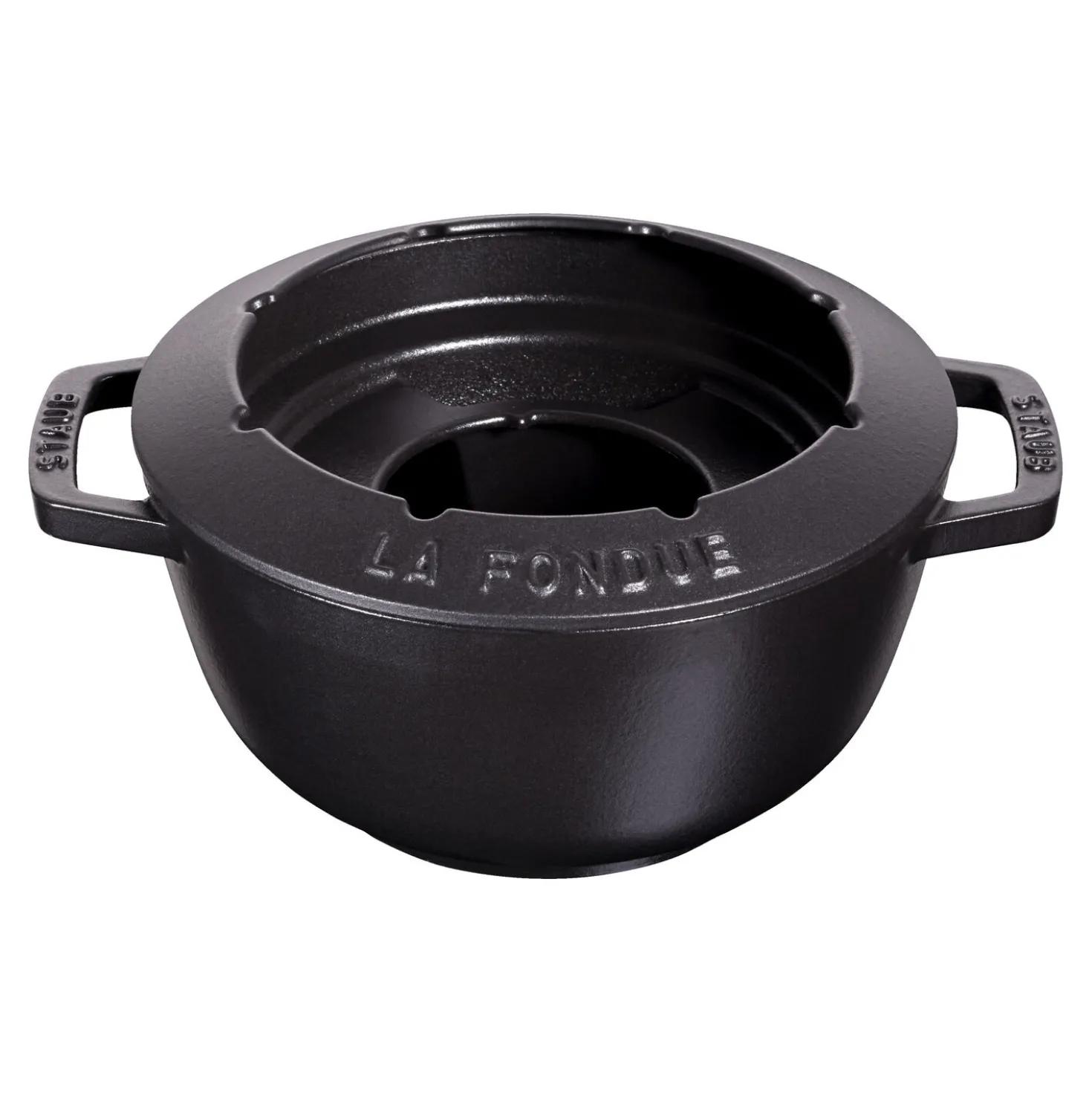 Service à fondue 20 cm, Noir mat