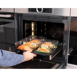 Set bo&icirc;tes sous-vide, 3-pcs. /S/M/L, rouge, Verre