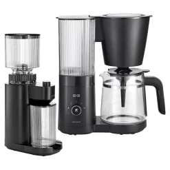 Set cafetière & broyeur, 2-pcs, noir