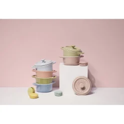 Set cocottes macaron 6-pcs, Rond(e), Couleurs mélangées, Céramique
