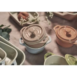 Set cocottes macaron 6-pcs, Rond(e), Couleurs mélangées, Céramique