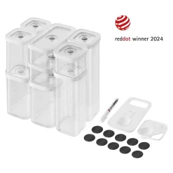 Set CUBE, S/M / 12-pcs, transparent-blanc