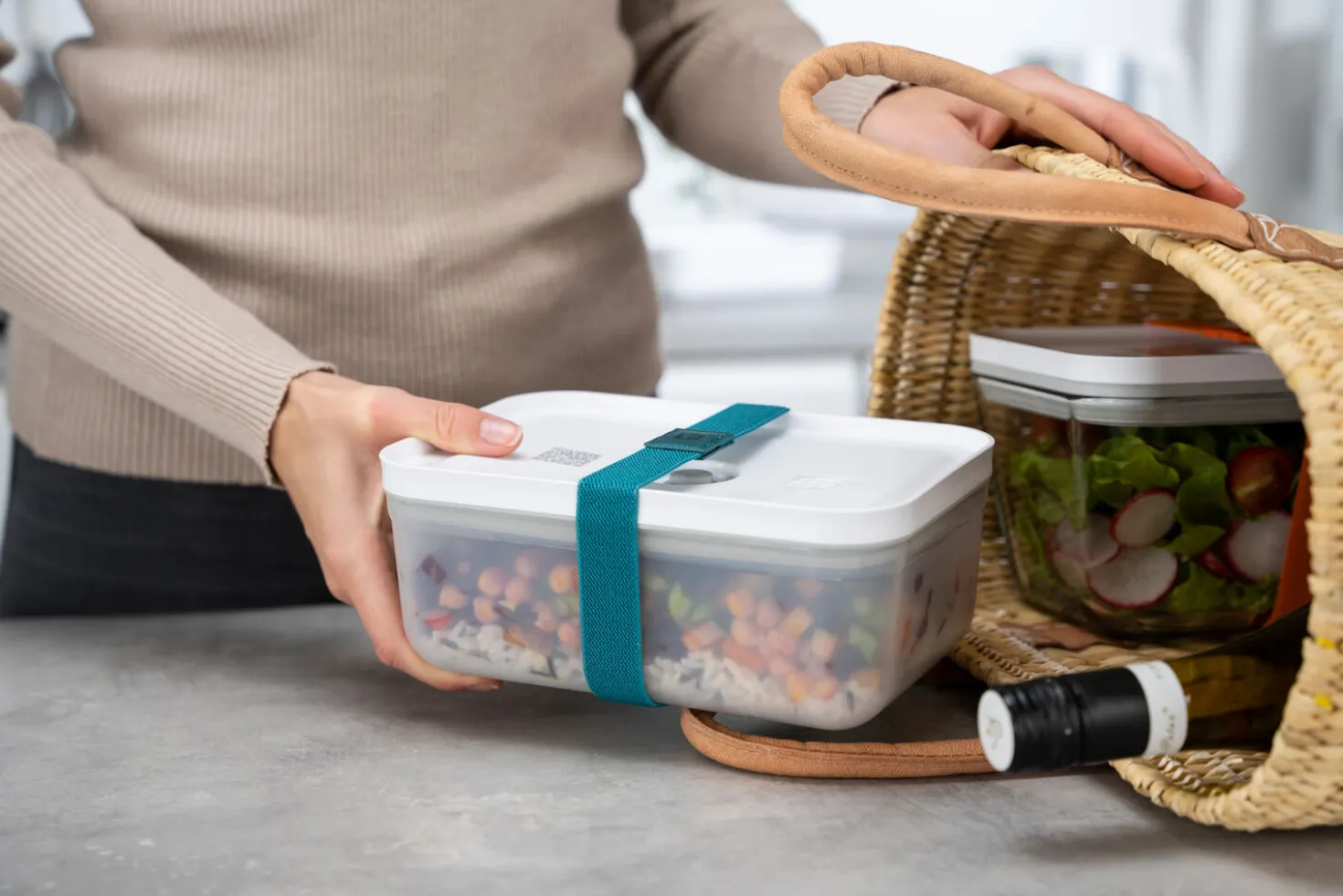 Set d'accessoires sous vide, verre