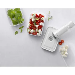 Set de bo&icirc;tes sous vide, S/M/L / 3-pcs, Plastique, semi transparent-Gris