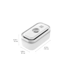Set de bo&icirc;tes sous vide, S/M/L / 3-pcs, Plastique, semi transparent-Gris