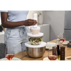 Set de bols avec couvercle / 6-pcs, 12cm/Eucalyptus