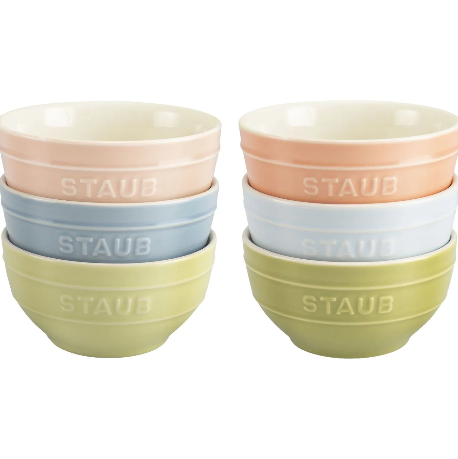 Set de bols macaron 12 cm / 6-pcs