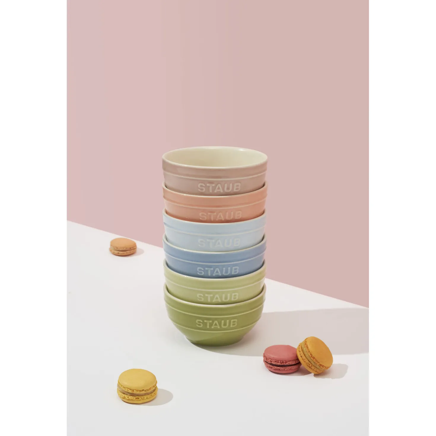 Set de bols macaron 12 cm / 6-pcs