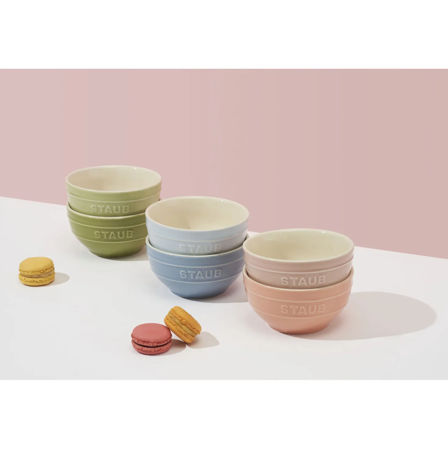 Set de bols macaron 12 cm / 6-pcs