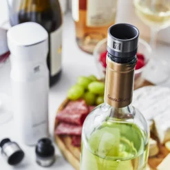 Set de bouchons de vin sous vide, 3-pcs, Gris