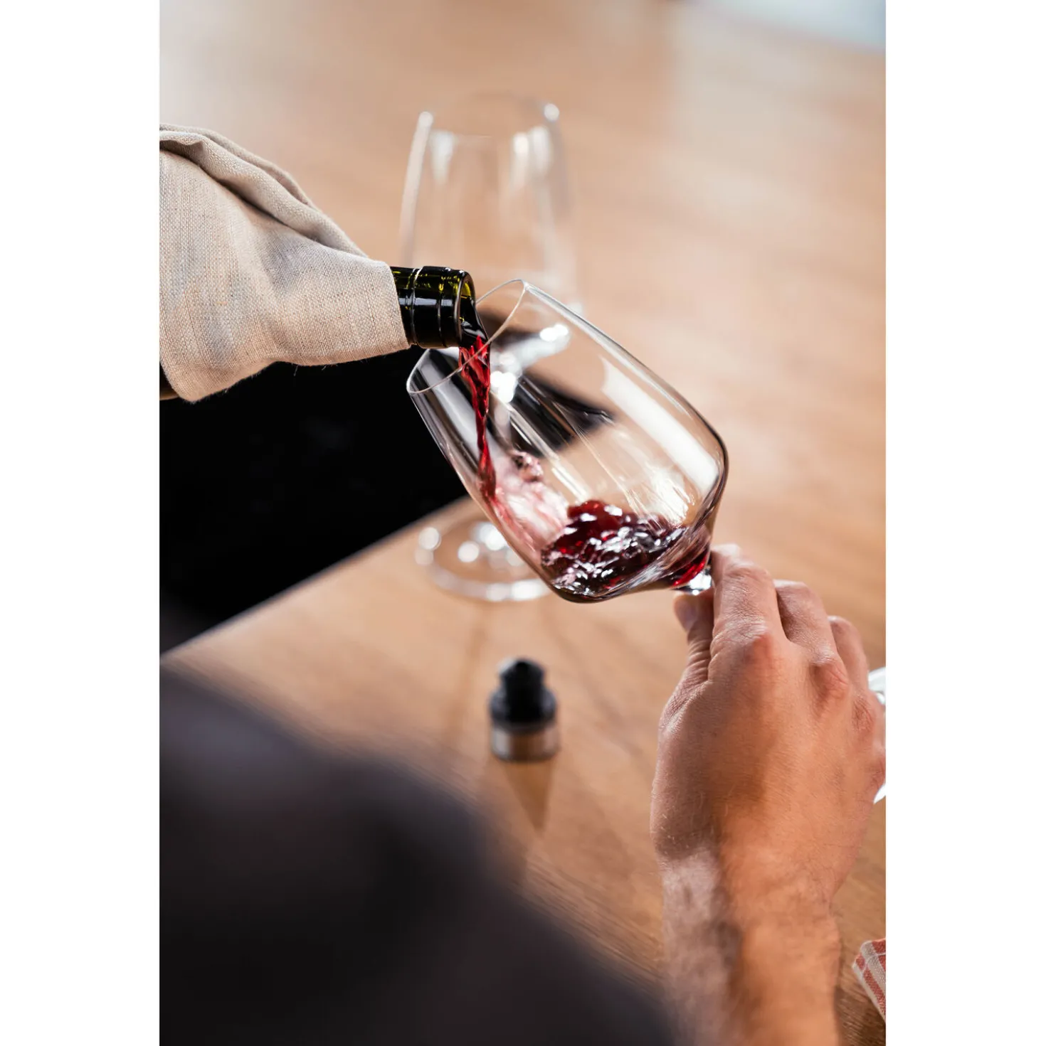 Set de bouchons de vin sous vide, 3-pcs, Gris