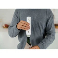 Set de bouchons de vin sous vide, 2-pcs, Gris