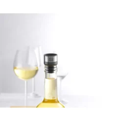 Set de bouchons de vin sous vide, 2-pcs, Gris
