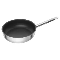 Set de casseroles et poêles, 6-pcs. /16/20/24/26 cm, argent, Inox