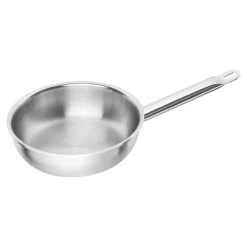 Set de casseroles et poêles, 6-pcs. /16/20/24/26 cm, argent, Inox