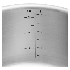 Set de casseroles et poêles, 5-pcs, Inox 18/10