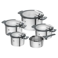 Set de casseroles, 5-pcs, Acier inoxydable