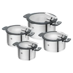 Set de casseroles, 4-pcs, Acier inoxydable