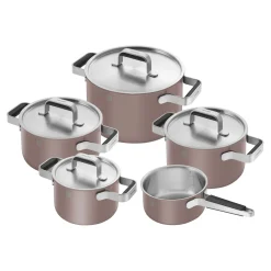Set de casseroles, 5-pcs, Inox 18/10