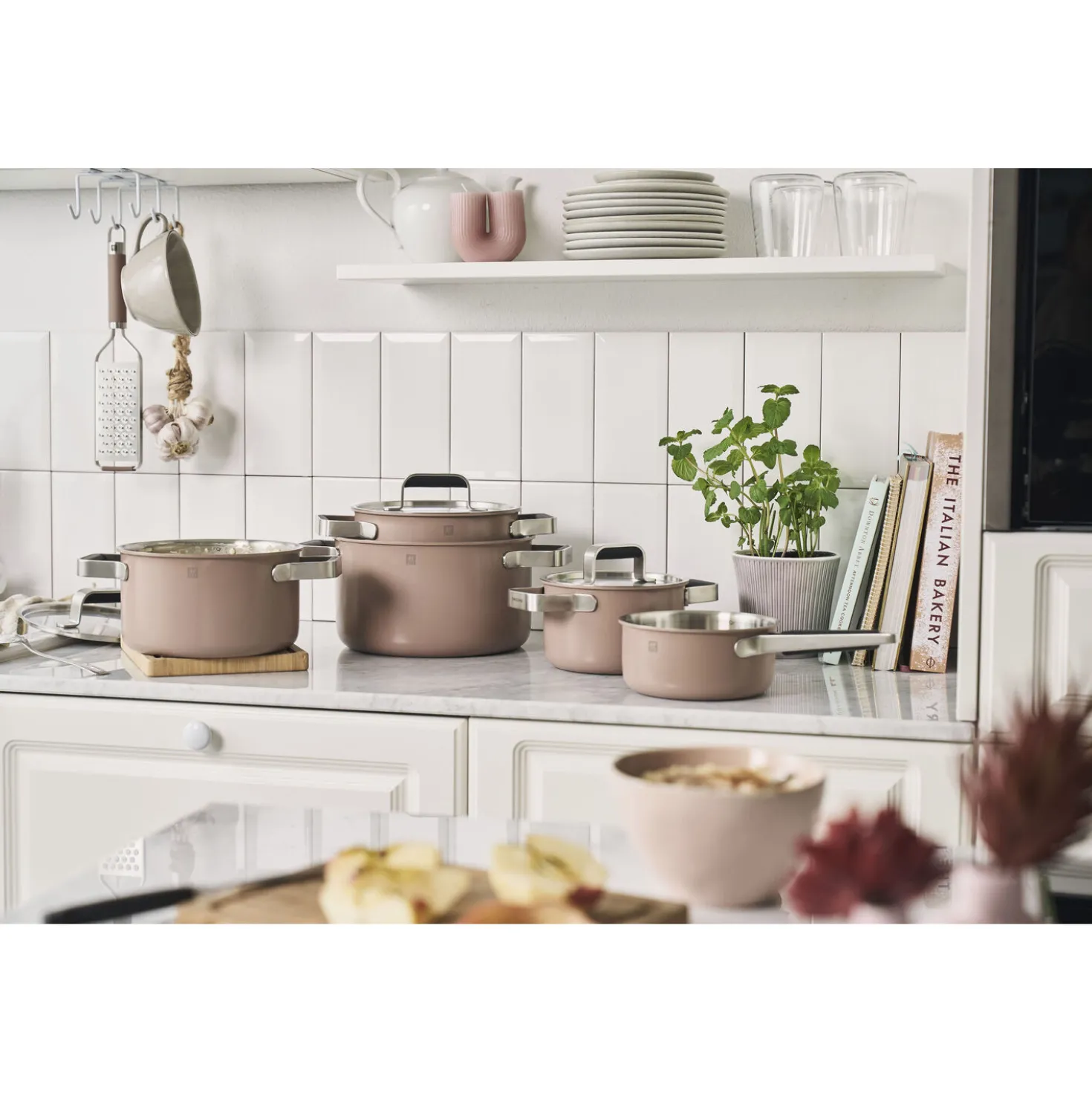 Set de casseroles, 5-pcs, Inox 18/10