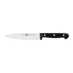 Set de couteau de chef & bloc de couteaux vide magnétique, 5-pcs. /10/16/20 cm, brun, Bambou