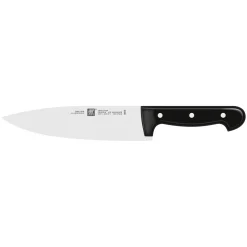 Set de couteau de chef & bloc de couteaux vide magnétique, 5-pcs. /10/16/20 cm, brun, Bambou