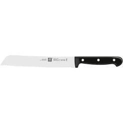 Set de couteau de chef & bloc de couteaux vide magnétique, 5-pcs. /10/16/20 cm, brun, Bambou