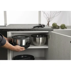 Set de démarrage avec poêles, casseroles, bols, couvercles et accessoires, 15-pcs