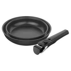Set de démarrage avec poêles, casseroles, couvercles, poignées, pompe sous vide et accessoires, 15-pcs