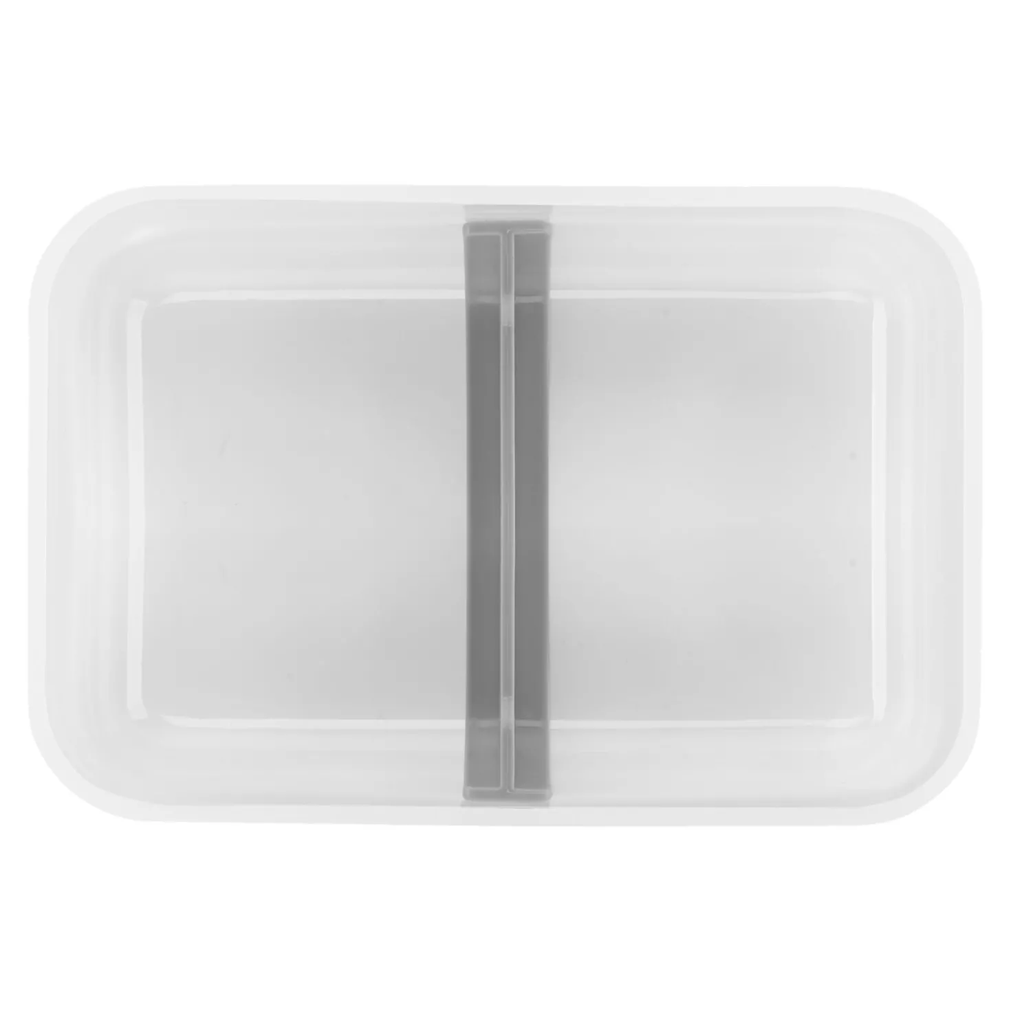 Set de lunch box sous vide, L plate / 6-pcs, Plastique, semi transparent-Gris