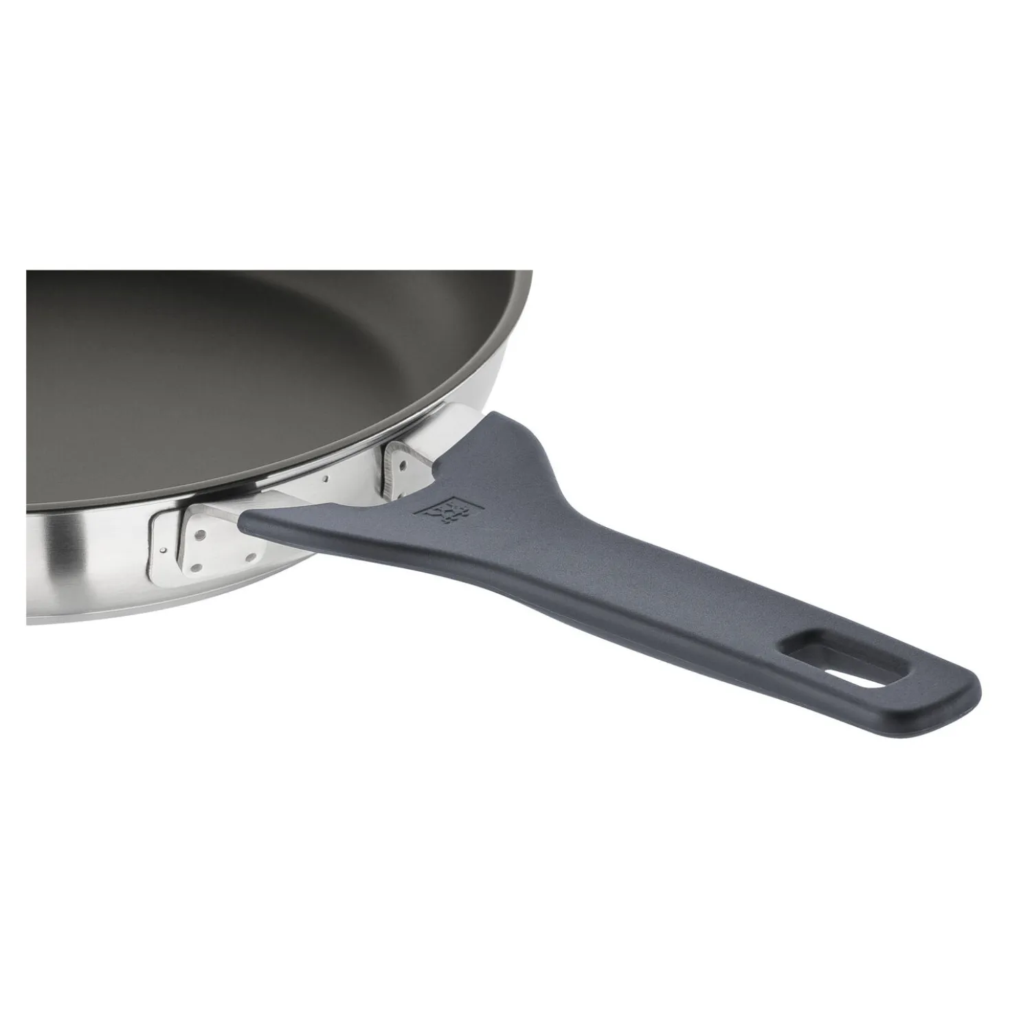 Set de poêles avec poêle de 28cm, poêle de 24cm et spatule en silicone, 3-pcs.