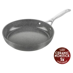 Set de poêles, 2-pcs. /24/28 cm, gris pierre, Aluminium