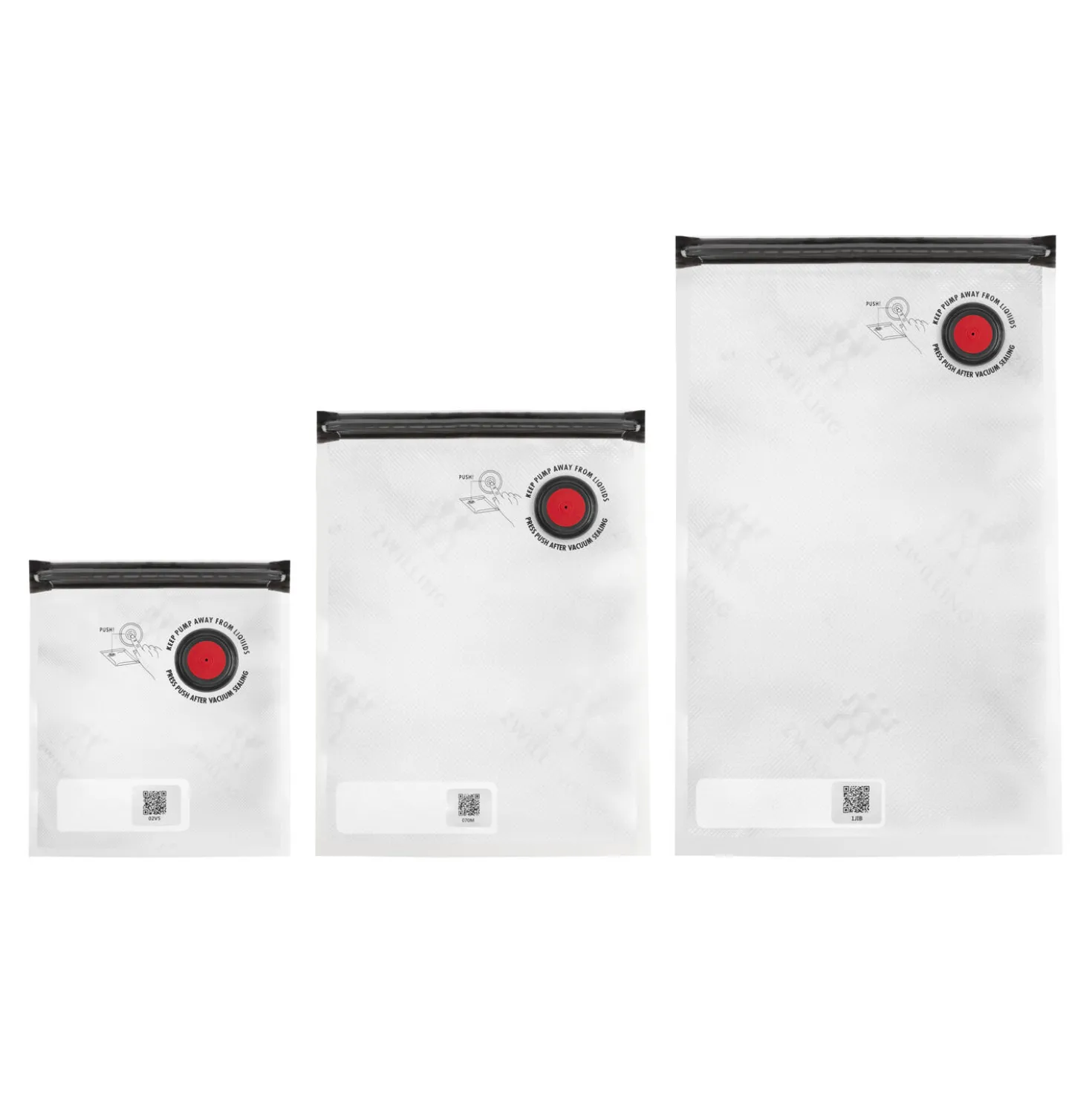 Set de sacs sous vide, S/M/L / 5-pcs