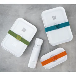 Set de sous-vide bo&icirc;tes avec pompe & accessoires, 20-pcs. /S/M/L, couleurs mélangées, Verre
