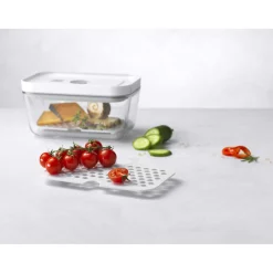 Set d&rsquo;accessoires sous vide pour bo&icirc;tes en verre, M/L / 2-pcs