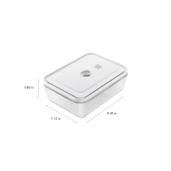 Set réfrigérateur sous vide, 17-pcs. /M/L, couleurs mélangées, Verre / Plastique