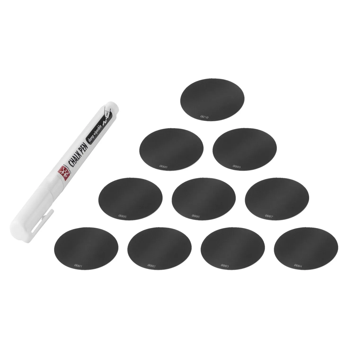 Set étiquettes et marqueurs craie CUBE, 11-pcs