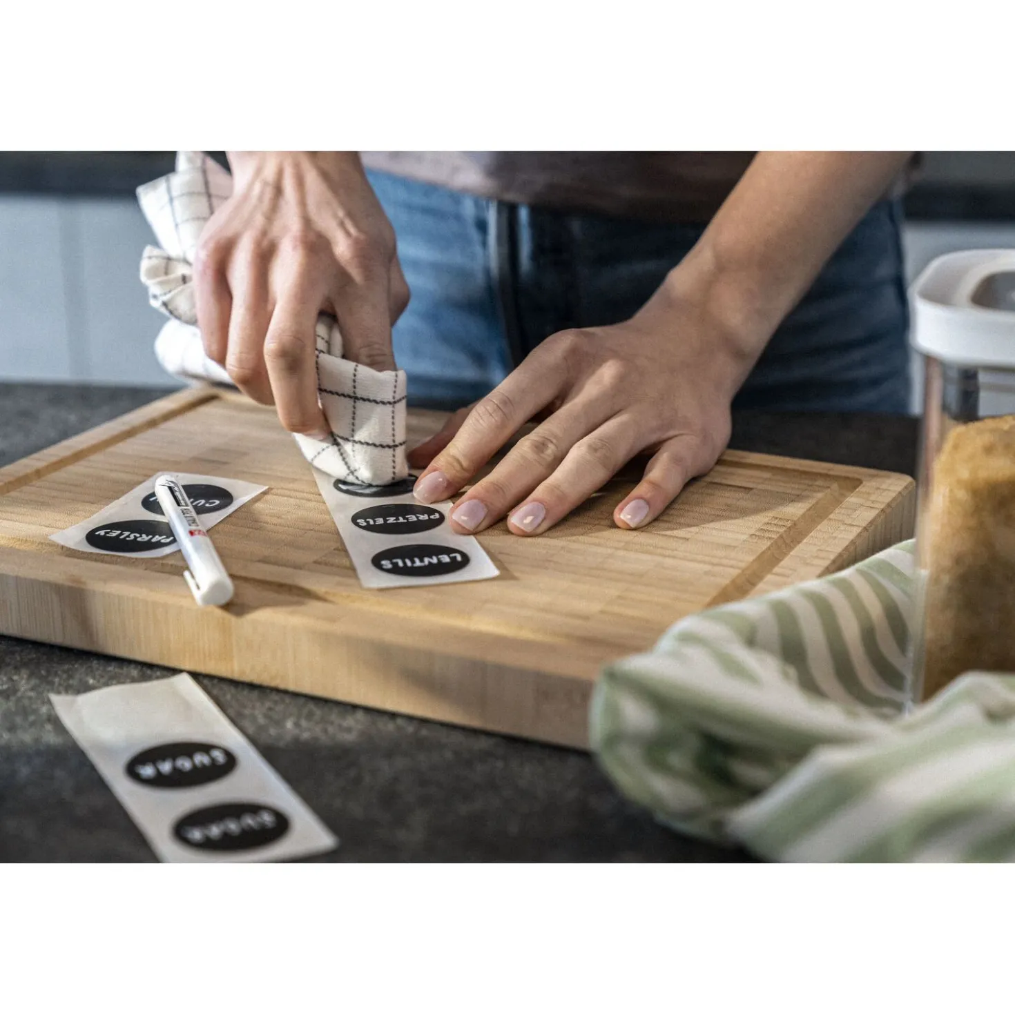 Set étiquettes et marqueurs craie CUBE, 11-pcs