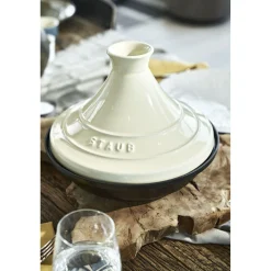 Tajine 28 cm, Fonte, Cream