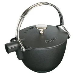 Théière 16 cm, Noir mat