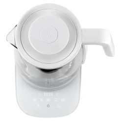Théière-bouilloire électrique en verre, 1,7 l, Blanc
