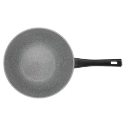 Wok, 28 cm, Aluminium, Revêtement antiadhésif en céramique renforcée en titane