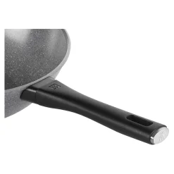 Wok, 28 cm, Aluminium, Revêtement antiadhésif en céramique renforcée en titane