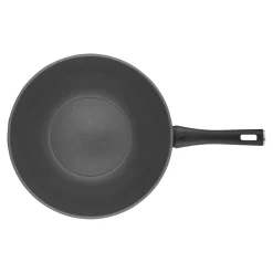 Wok, 30 cm, Aluminium, Revêtement antiadhésif en céramique renforcée en titane